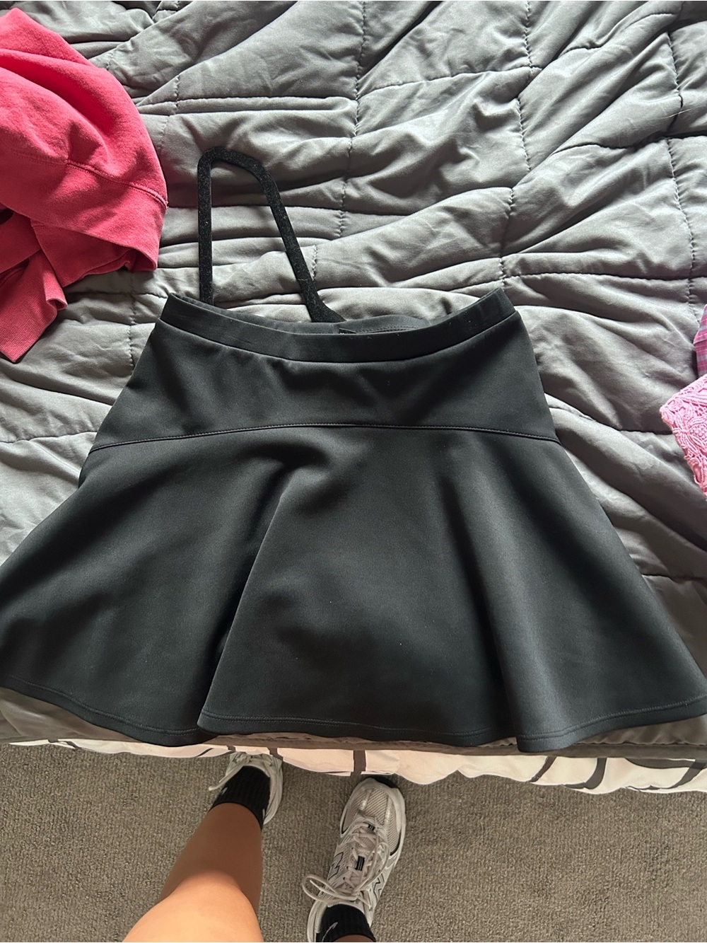 Black Flared Women's Skirt - Classic Fit